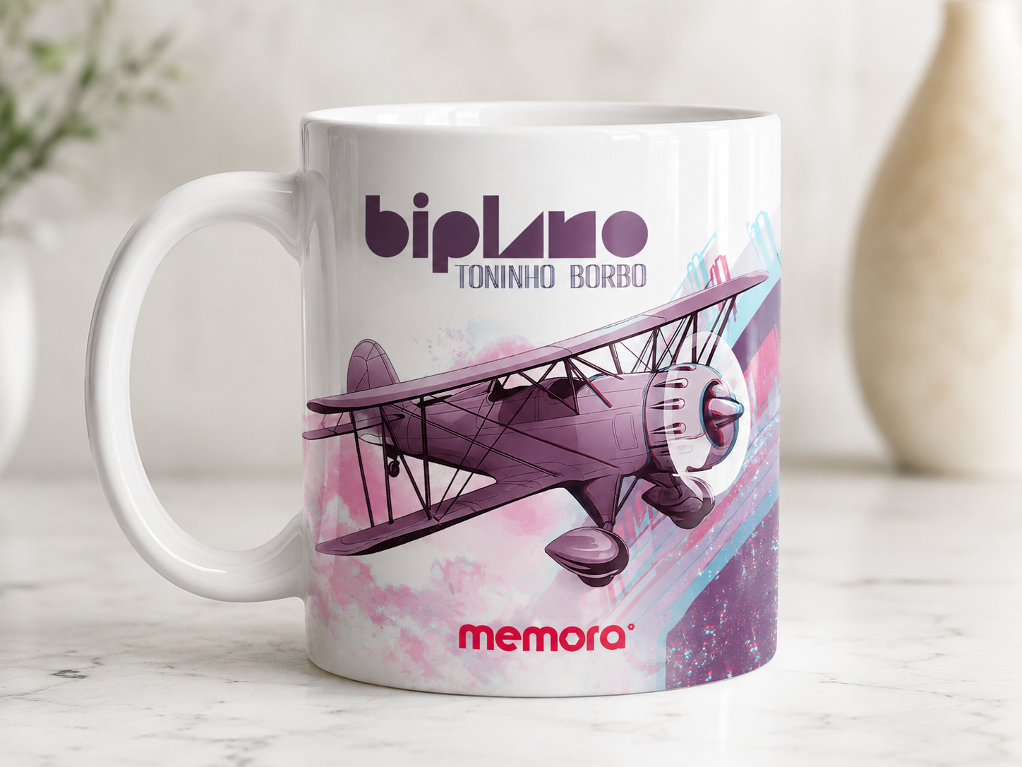 Caneca Memora Toninho Borbo #1 branca, primeira arte